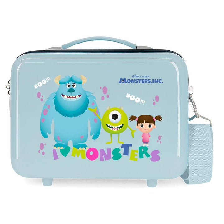 Disney Boo! Kosmetiktasche, anpassbar, Blau, 29 x 21 x 15 cm, starr, ABS 9,14 l Monsters Boo Utensil
