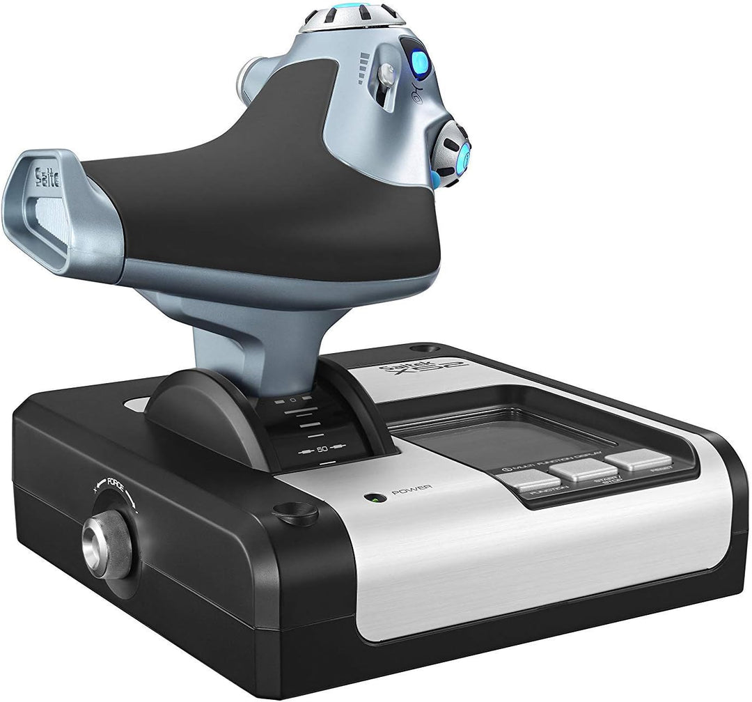 Logitech G Saitek X52 Flight Control System, Schubregler und Stick-Flugsimulationscontroller für Wel