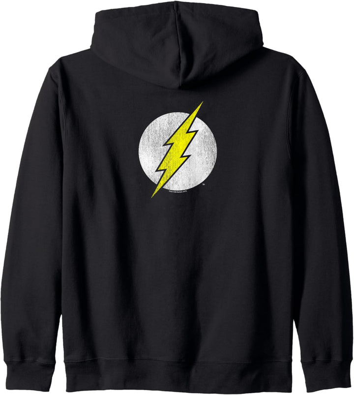 The Flash Flash Logo Distressed Kapuzenjacke
