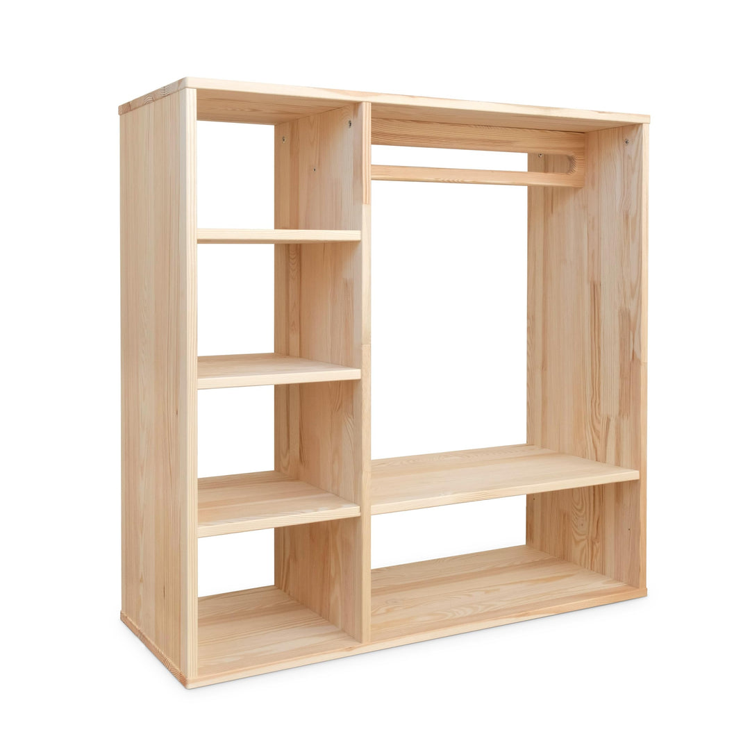 Ehrenkind® Montessori Kleiderschrank | Kinderregal Kiefer Natur | Kinderschrank FSC Zertifiziert | G