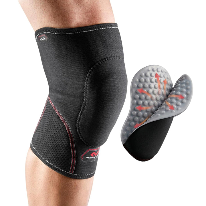 McDavid Genouillère Avec Protection Sorbothane Noir