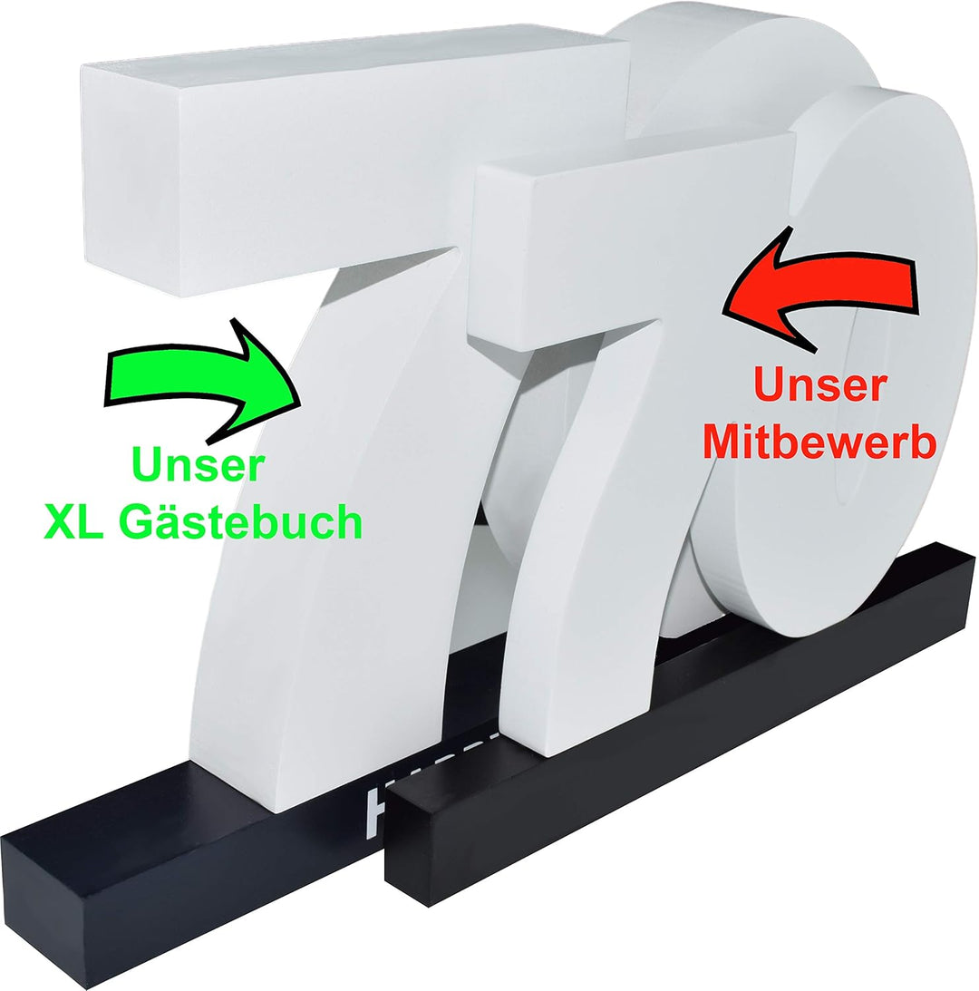 CREOFANT XL Gästebuch 30. Geburtstag · Gästebuch Happy Birthday · 37 x 24 x 4 cm · 30. Geburtstagsge