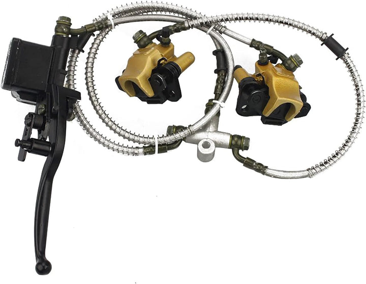 GOOFIT Frontscheibenbremse Hauptbremszylinder Hydrauliksattel Ersatz für China 50cc 70cc 90cc 110cc