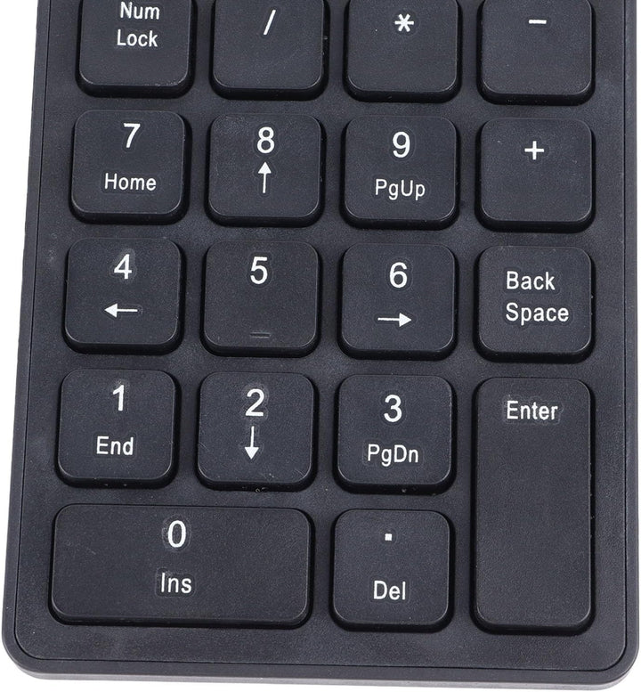 VBESTLIFE Drahtlose Nummernblöcke, Ziffernblock Numpad 18 Tasten Tragbare Bluetooth 5.0-Finanzbuchha