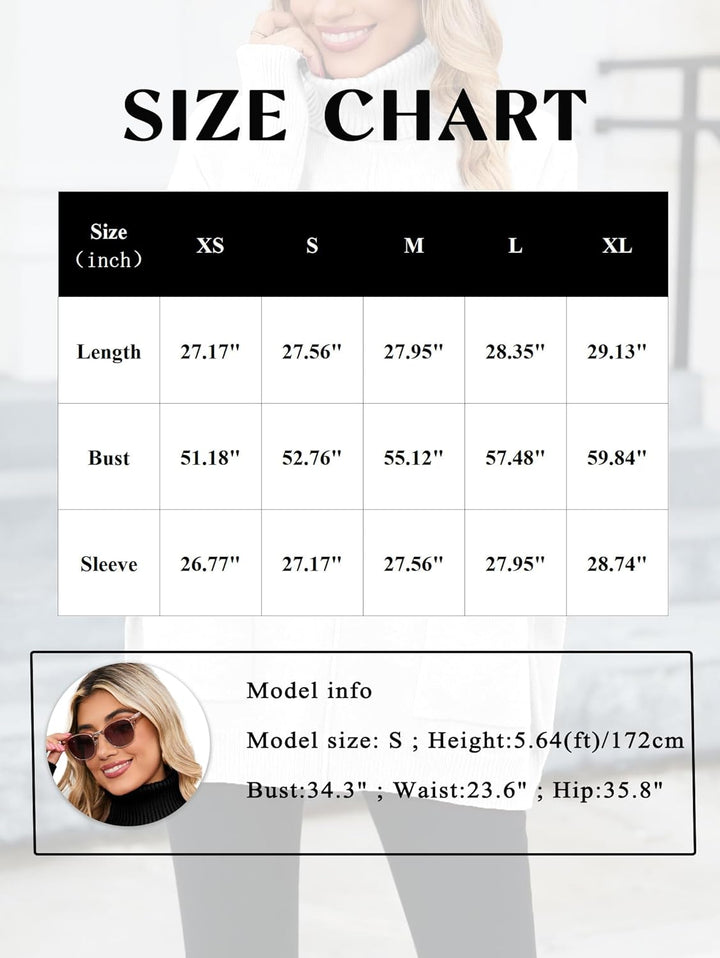 Famulily Basic Dicke Warm Herbst Winter Fledermausärmel Strick Damen Rollkragenpullover Mit Taschen