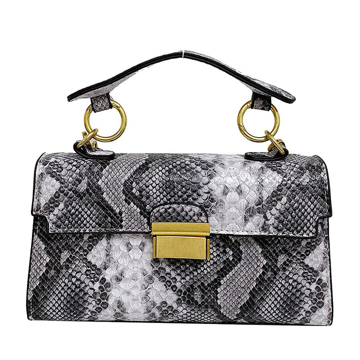 Coolives Damen Kleine Umhängetasche mit Krokodilledermuster Mini Handtasche aus PU-Leder Clutches Da