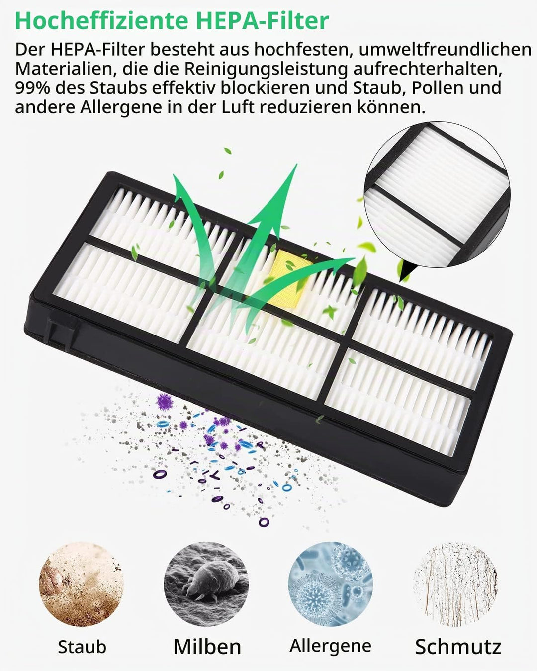 Ersatzteile für iRobot Roomba 800 900 Serie, Ersatzteile Bürsten Kompatibel mit 896 895 890 880 870