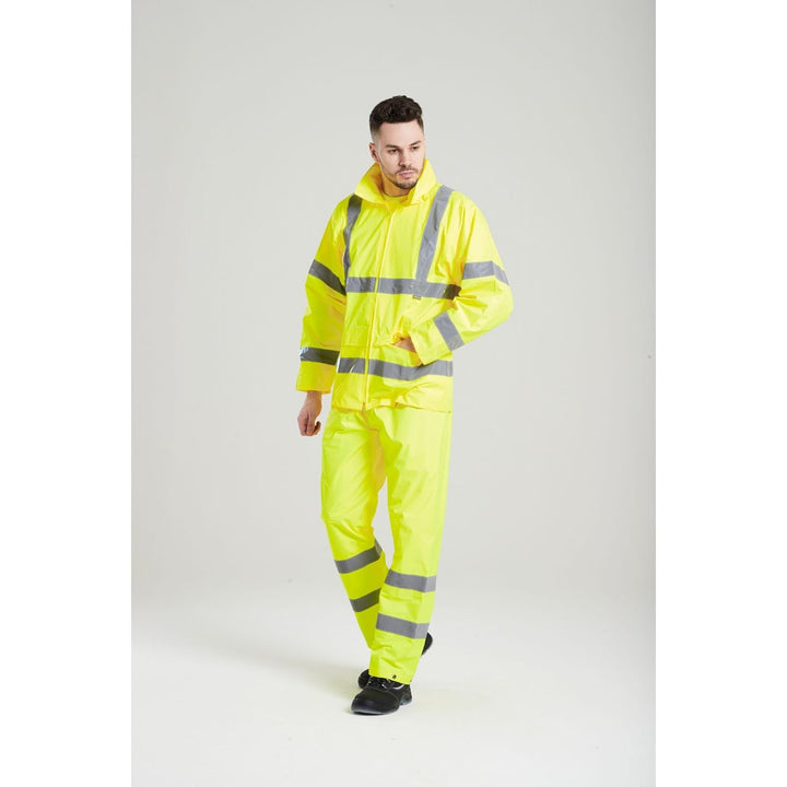 Portwest H440 Herren Leichte Wasserdichte Hi-Vis Regenjacke Gelb 4X-Large, Gelb 4X-Large