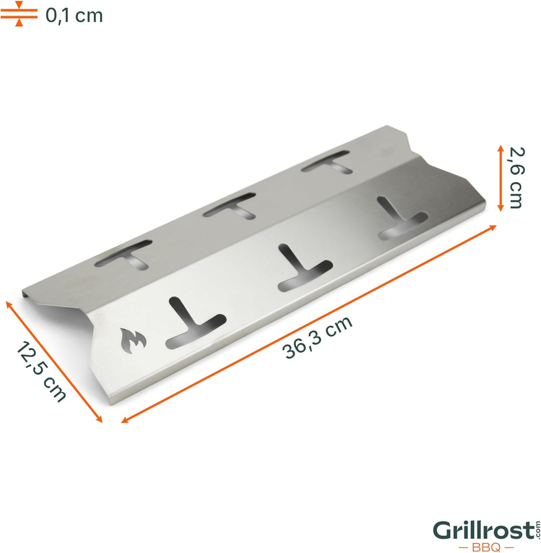 Grillrost.com Das Original Edelstahl Aromaschiene passend für Enders - Brennerabdeckung für Chicago