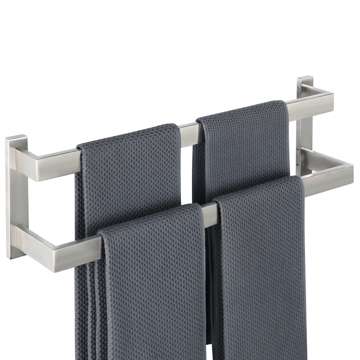 SAYAYO Handtuchhalter Bad Handtuchstange Multilayer Gästehandtuchhalter Wandmontage Edelstahl Doppel