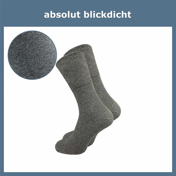 GAWILO 10 Paar PREMIUM Socken ohne drückende Naht | Damen & Herren | gekämmte Baumwolle | extra weit