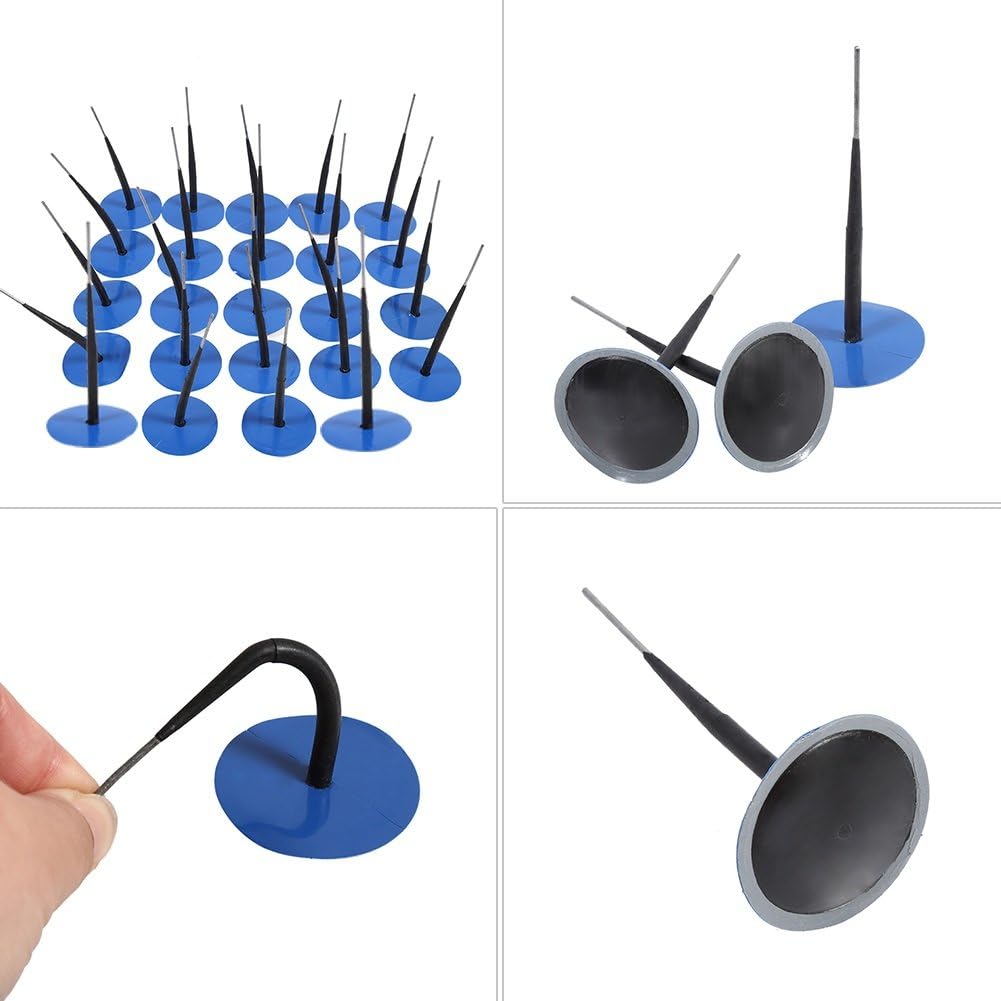 VGEBY Auto Reifen Flicken Kleber, Reifenreparaturset Reifen Flicken Auto Pilz Nagel Kit Plug Patch (
