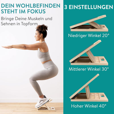 Navaris Stretch Board Waden Training - Fuss Stretcher Wadenstrecker - Dehnen von Oberschenkel Zehen