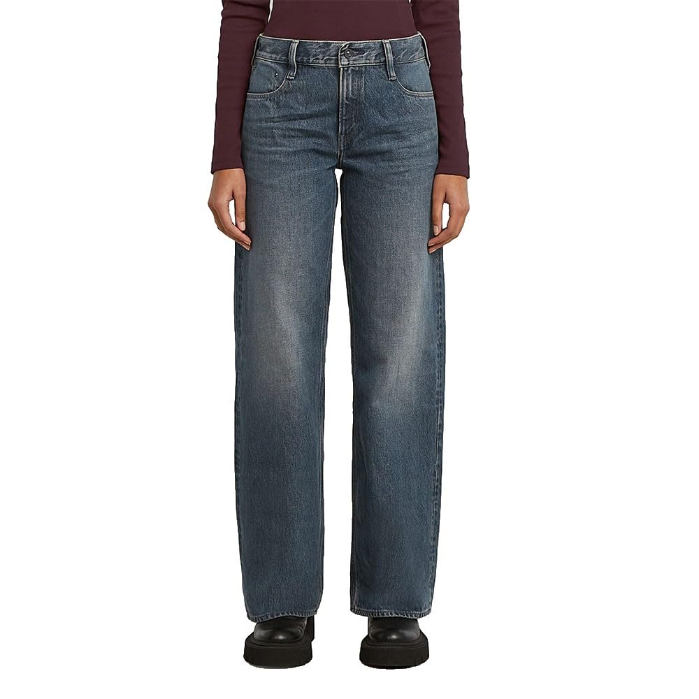 G-STAR Damen Judee Loose Low Waist Jeans 24W / 30L Blau (Antic Sand Blast D22889-d860-g803), 24W / 3