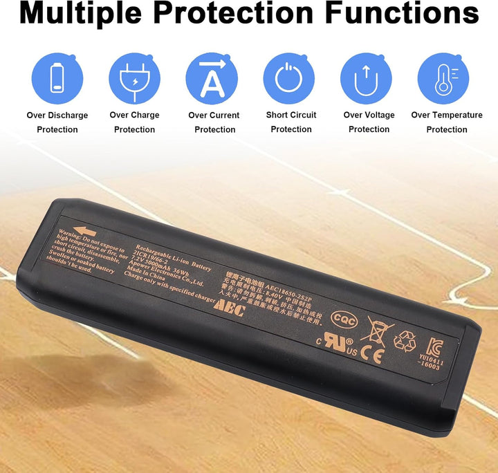 7,2 V 5000 mAh 36 Wh Ersatzakku, kompatibel mit Konftel 300M 300MX 300W 300WX, PN: Akku für Konftel