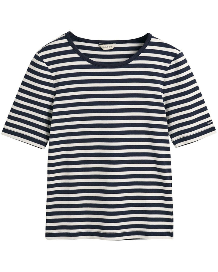GANT Damen T-Shirt L Evening Blue, L Evening Blue