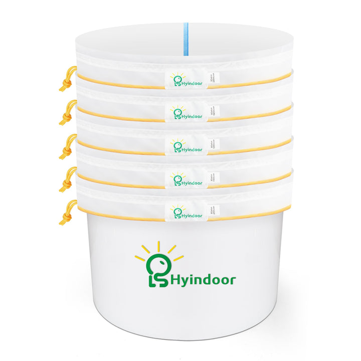 Hyindoor Bubble Bags All Mesh 5 Gallonen 5 Beutel Set Krautig EIS Essenz Extractor Kit für Kräuterex