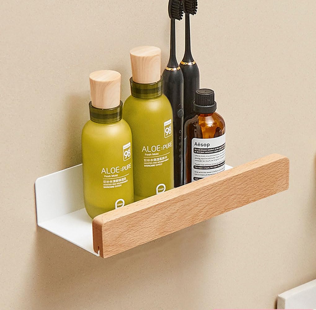 An der Wand montiert Schwimmend Metallregal Ledge,Weiss Badezimmer Regal Wandhalterung Regal dekorie