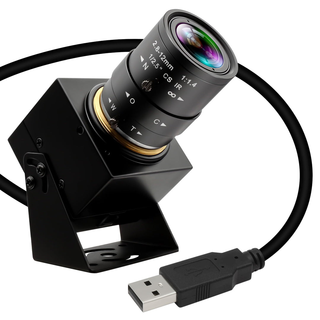 ELP 4K USB Kamera Weitwinkel 2.8-12mm Varifocal Zoom Objektiv Webcam Ultra HD 2160P 30FPS Webcam,Plu
