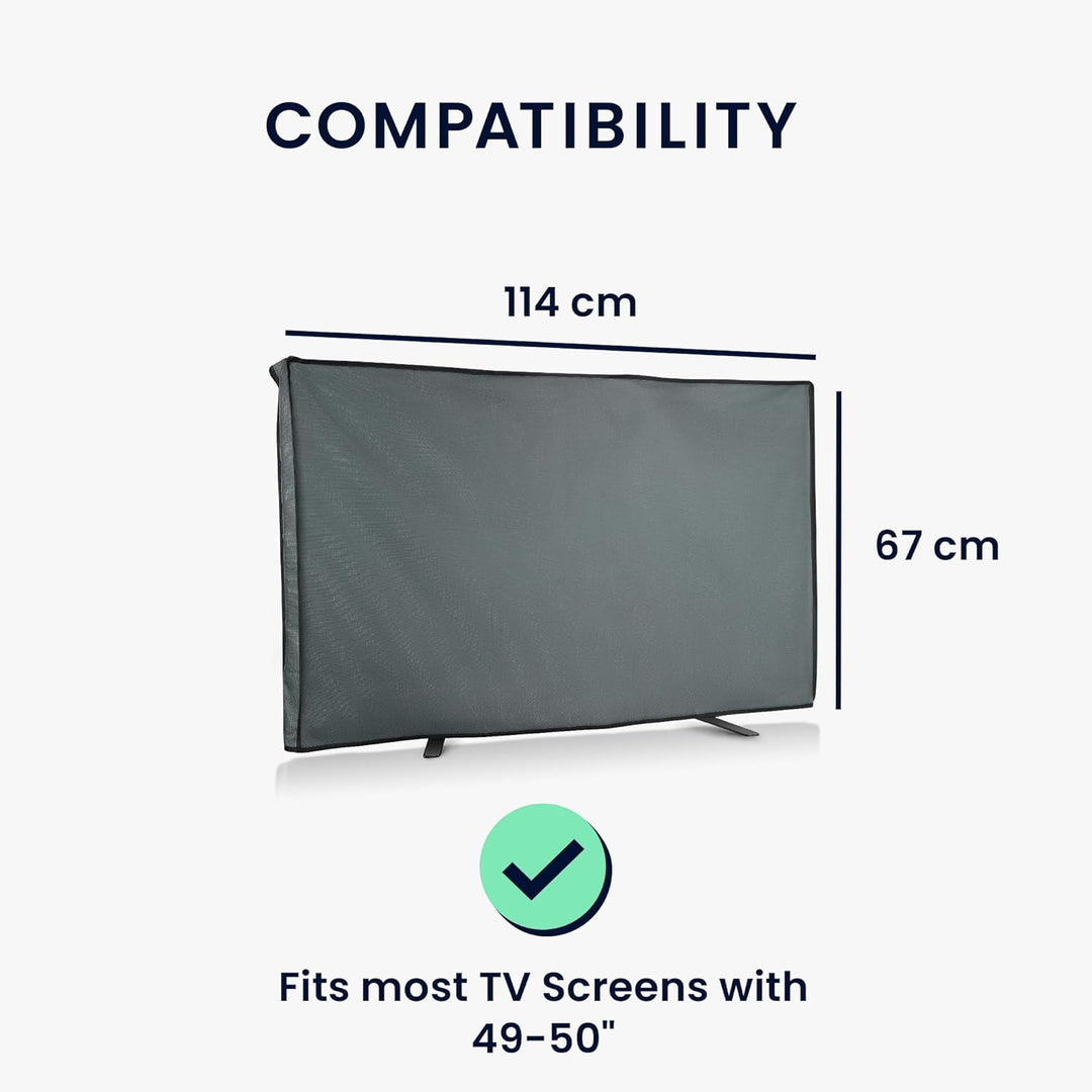 kwmobile 49-50" TV Outdoor TV Abdeckung - Fernseher Hülle Bildschirmschutz - Schutzhülle wetterfest