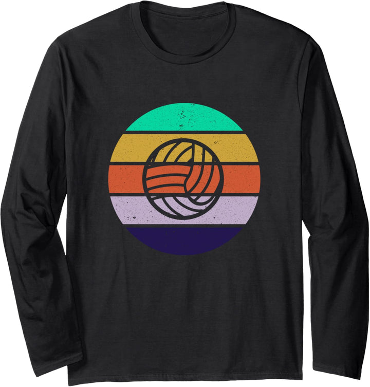 Volleyball Vintage Outfit Herren Damen Retro Volleyball Spieler Langarmshirt