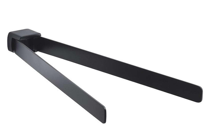 Gedy Pirenei Handtuchhalter, doppelt, Messing, Schwarz, 35 x 6.6 x 2.5