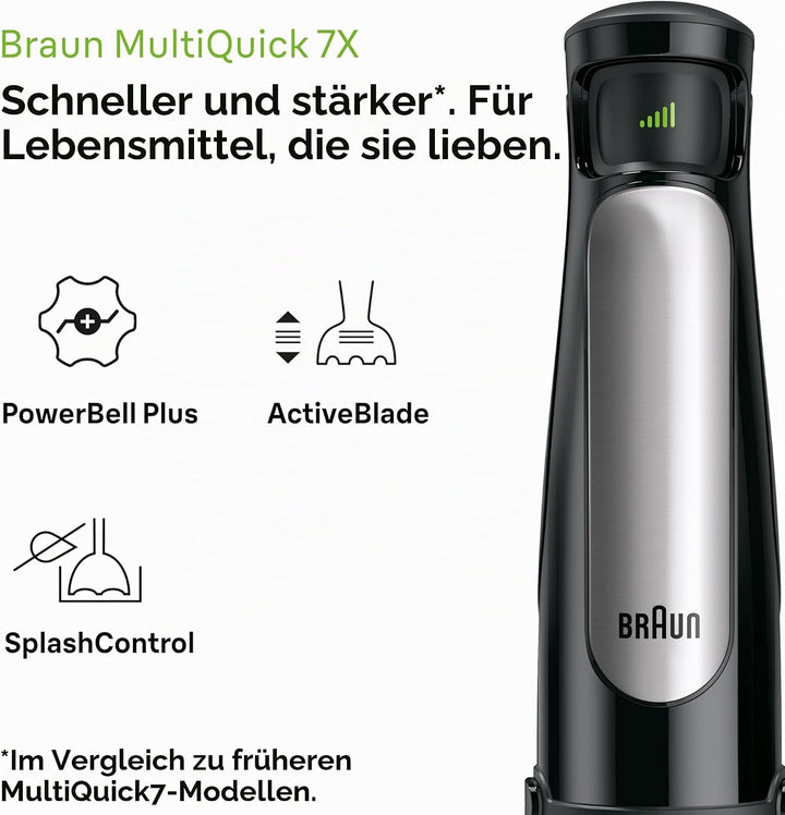 Braun Household Hogar MultiQuick 7 Mixer, Spritzschutz, spülmaschinenfest, BPA-frei, 600 ml, Zerklei