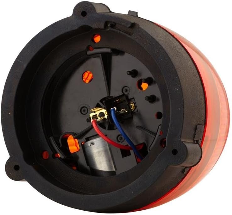 HELLA - Halogen-Rundumkennleuchte - KL Rotafix - 24V - Gelb - Anbau/geschraubt - Stecker: Flachsteck