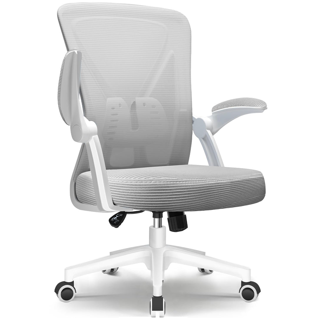 Hinonde Bürostuhl, Ergonomischer Schreibtischstuhl mit Lendenwirbelstütze, Bürostuhl Ergonomisch Tes