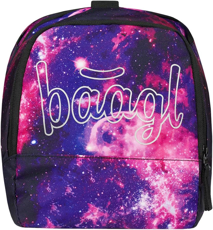 Baagl Sporttasche Kinder Mädchen Reisetasche mit Schuhfach 25 l - Galaxy | SKATE Schulrucksack Set m