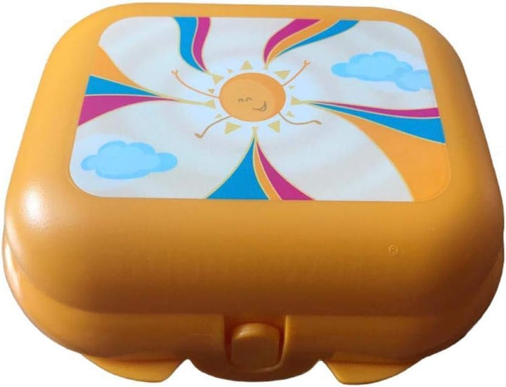 Tupperware To Go Mini-Twin Grösse 1 kleine Brotdose Twin Schule Kindergarten (Twin gelb Blumen), Twi