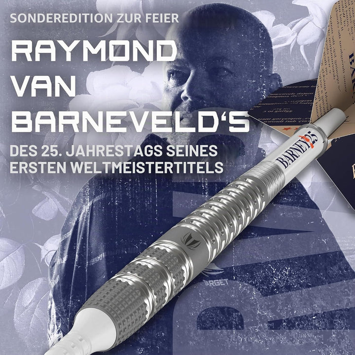 Target Darts Raymond Van Barneveld RVB 25 Year Edition 95% Wolfram Soft Tip Darts Set 20G, 20G