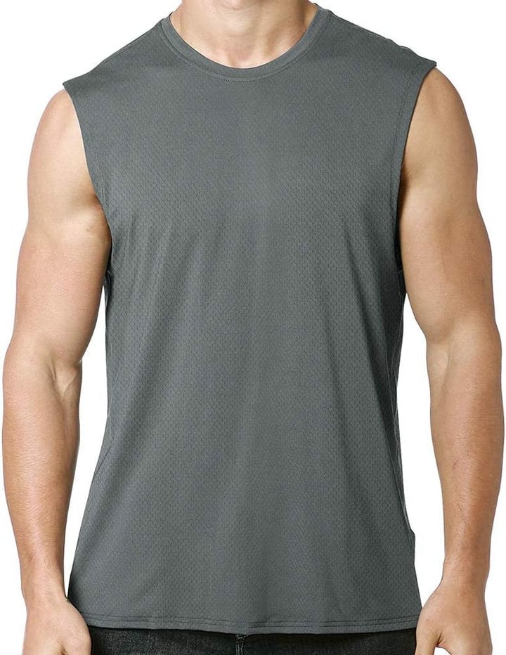 MEETYOO Tank Top Herren, Achselshirts Sport Ärmelloses Shirt Unterhemd Fitness Sleeveless Tshirt für