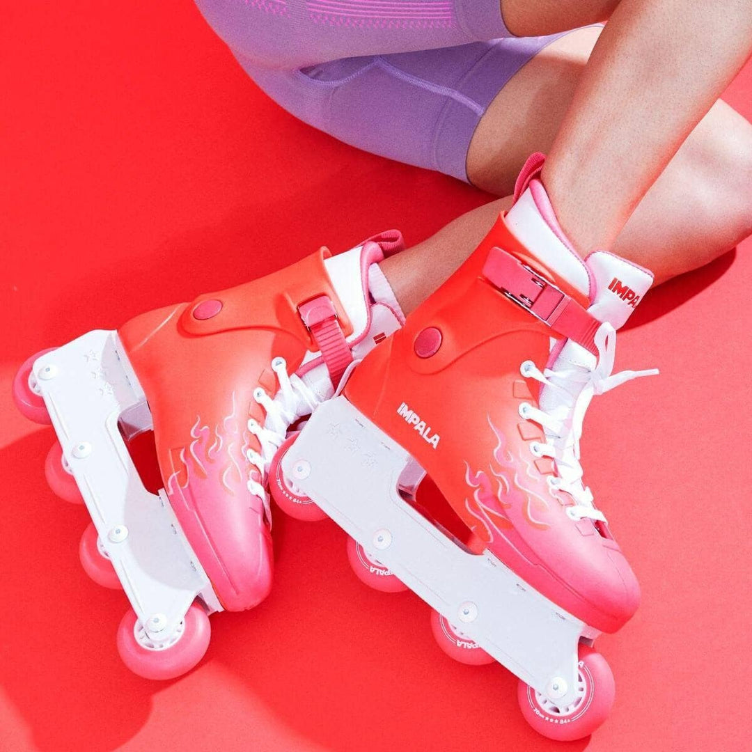 Impala Rollerskates Damen Impala Lightspeed Inline Skate US 10 / EU 41 / UK 8 Flames, US 10 / EU 41
