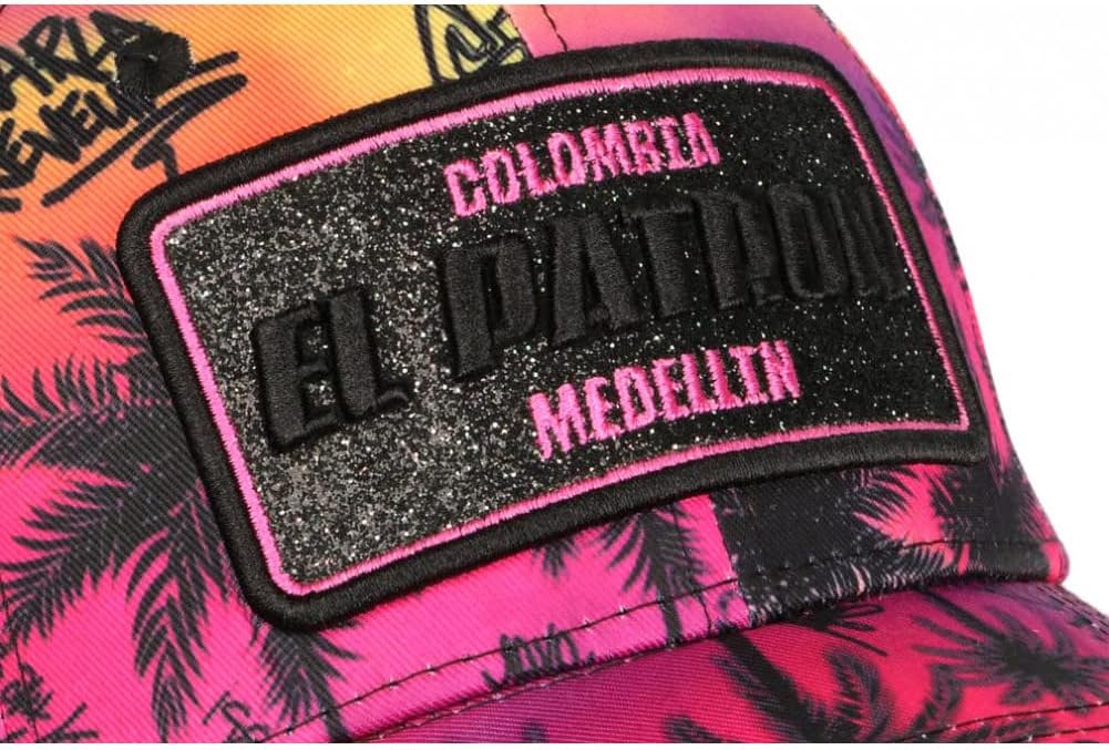 SKR El Patron Cap Orange und Rosa, visuell, tropisch, Streetwear, Baseball – Grösse: Einheitsgrösse