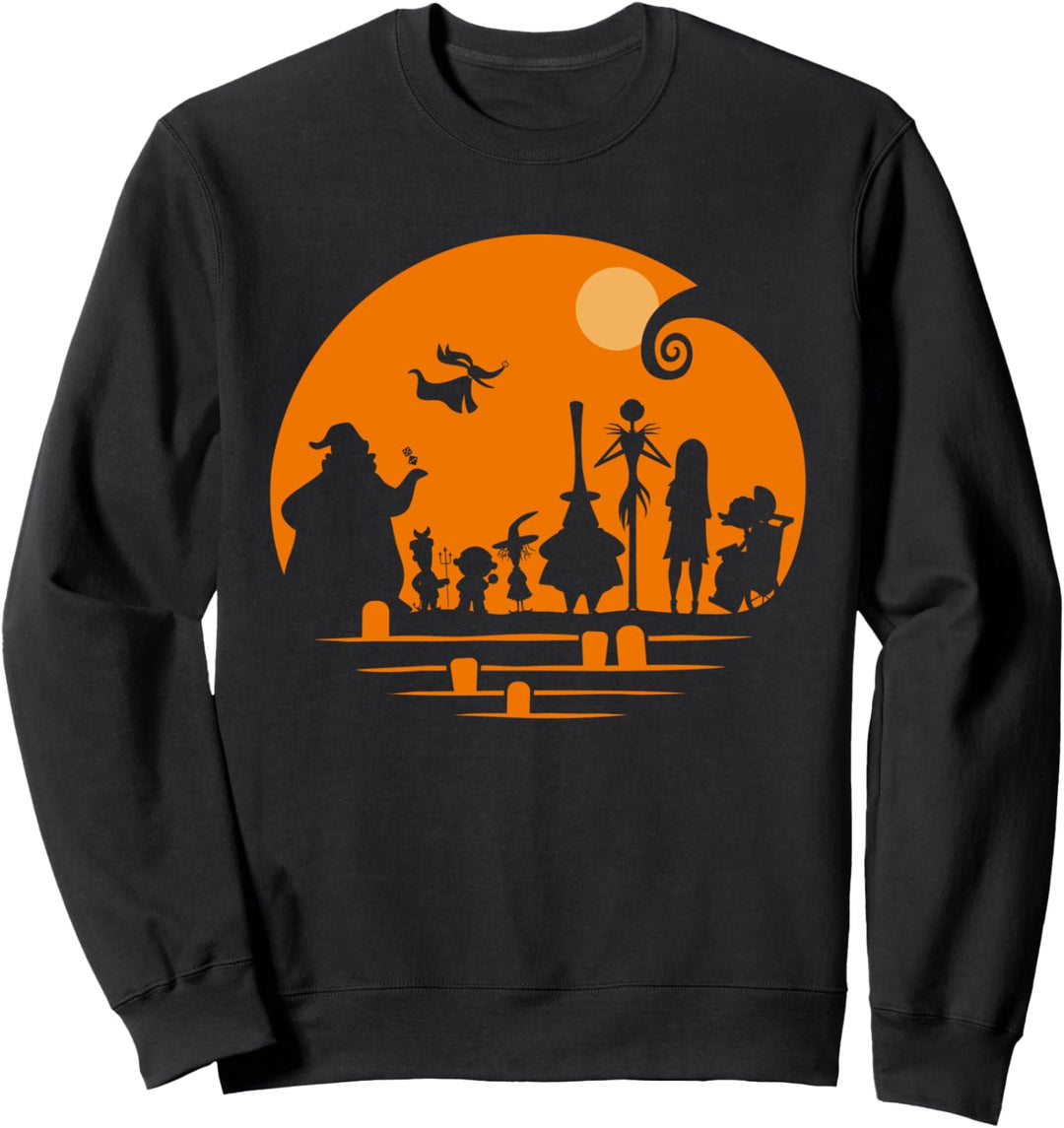 Disney The Nightmare Before Christmas Halloween Silhouette Sweatshirt