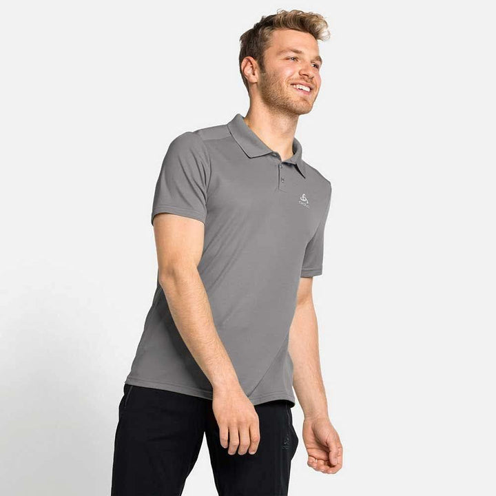 Odlo Herren F-Dry_550802 Polo Shirt S Odlo Steel Grey, S Odlo Steel Grey