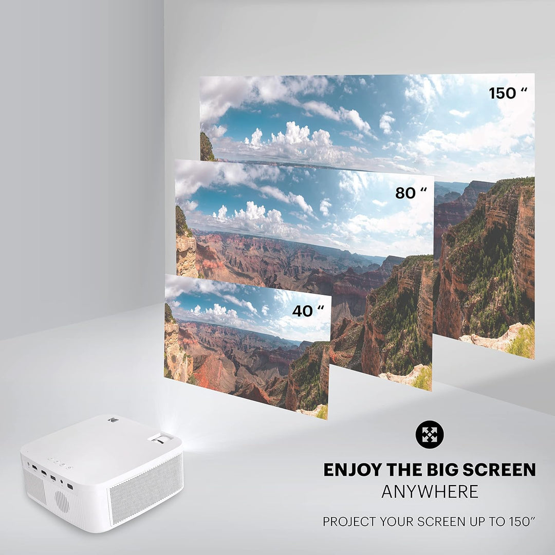 Kodak FLIK X10 Full HD Multimedia-Projektor-Kit | Kompaktes tragbares 1080p-Mini-Heimkinosystem mit