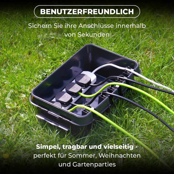 DRiBOX Gross IP55 Wetterfester Anschlusskasten für den Aussenbereich Stromkabelgehäuse für Weihnacht
