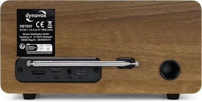 Dynavox DBT600 DAB+ Radio, tragbares, digitales UKW Radio, ideal als Küchenradio, Badradio, Büroradi