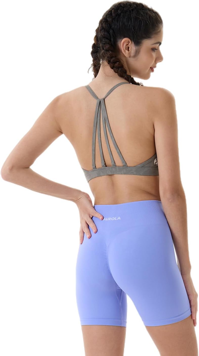AUROLA Intensify Workout Shorts for Women Seamless Scrunch Short Gym Yoga Running Sport Active Exerc