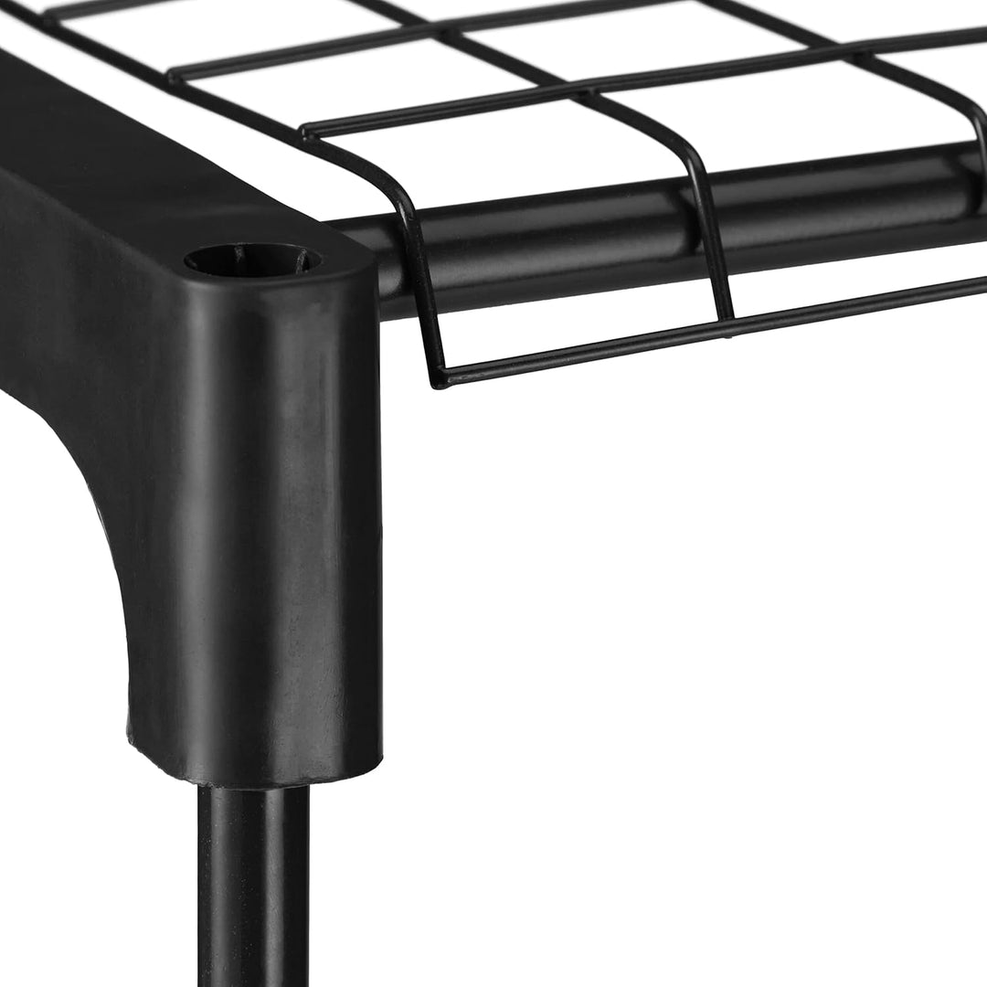 Relaxdays Blumenregal, 5 Ablagen, Blumen- & Pflanzentöpfe, Metall & Kunststoff, HBT: 140x91x28 cm, K