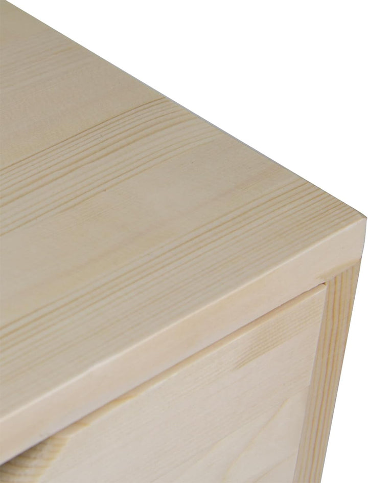 Holz Schubladenbox Holzbox Aufbewahrungsbox Schubladenschrank mit 4 Schubladen