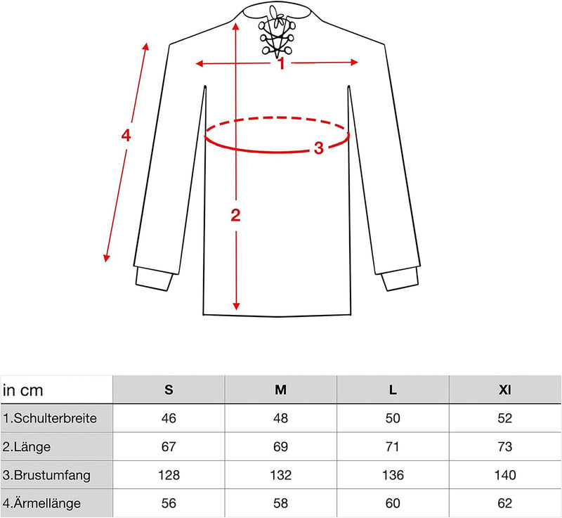 CoolChange Mittelalter Hemd für LARP, Ritter oder Piraten Kostüm | Schwarz | Mit Stehkragen & Schnür