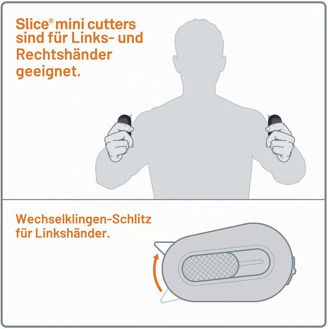 Slice 10514 | Mini-Cutter automatischer Klingenrückzug | Kartonmesser, Multifunktionswerkzeug uvm.|