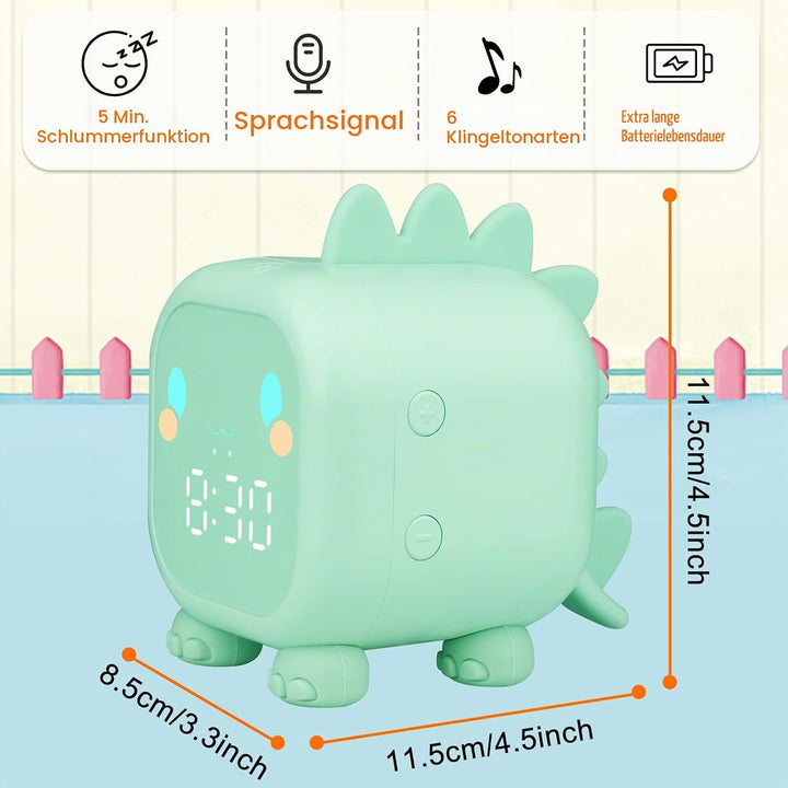 Ayybboo Kinderwecker Digitaler, Wecker Digital Sonnenaufgangssimulator Kinderwecker für Mädchen Jung