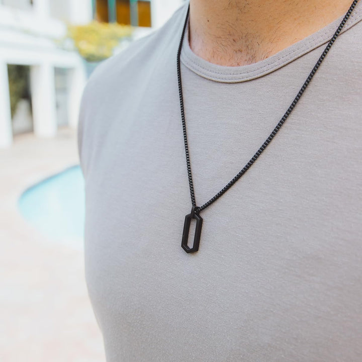 MVMT Halskette für Herren Kollektion HEX Schwarz - 28200035