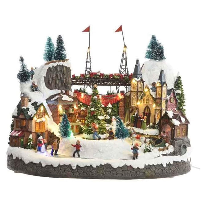 Lumineo Weihnachtsdorf 25,5 x 39 x 31,5 cm 25 l, Bunt