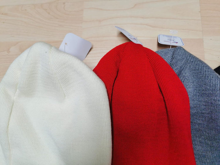 Leuchtfeuer Strickwaren Feinstrickmütze Föhr 306（anthrazit 100% Merinowolle, einfacher Umschlag，Made