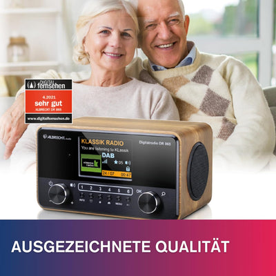 ALBRECHT DR 865 Seniorenradio mit gut lesbarem 4" Farbdisplay, brillantem Klang, seniorengerechter B